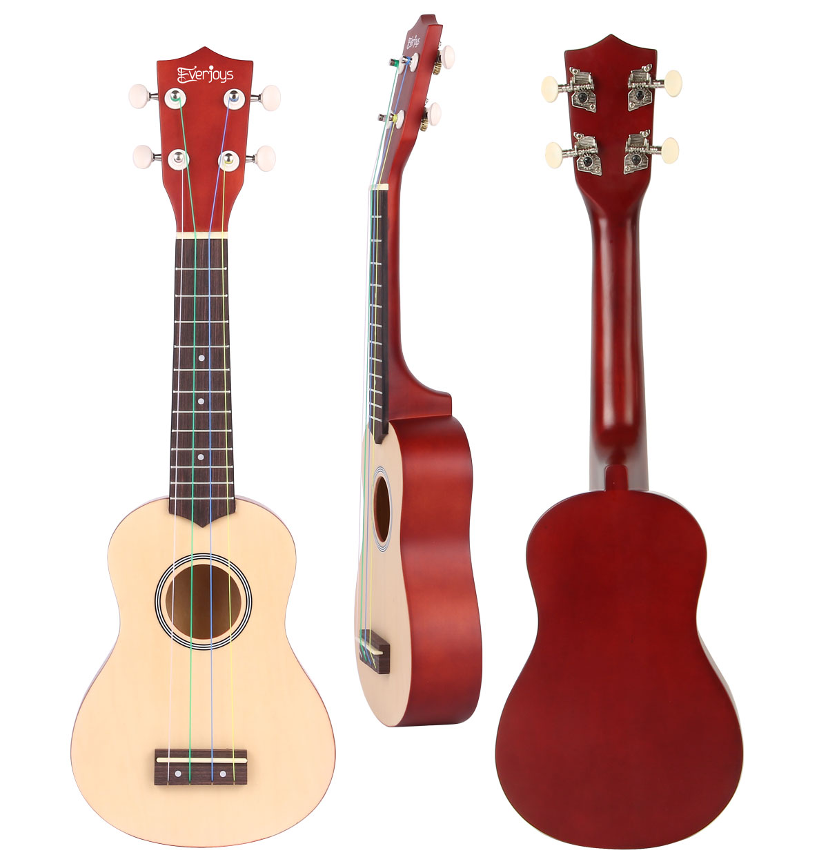 Sopran Ukulele Anfänger Pack-21 Zoll mit Gig Bag Songbook Digital Tuner