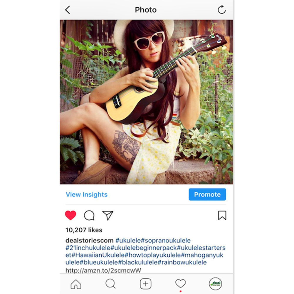 Sopran Ukulele Anfänger Pack-21 Zoll mit Gig Bag Songbook Digital Tuner