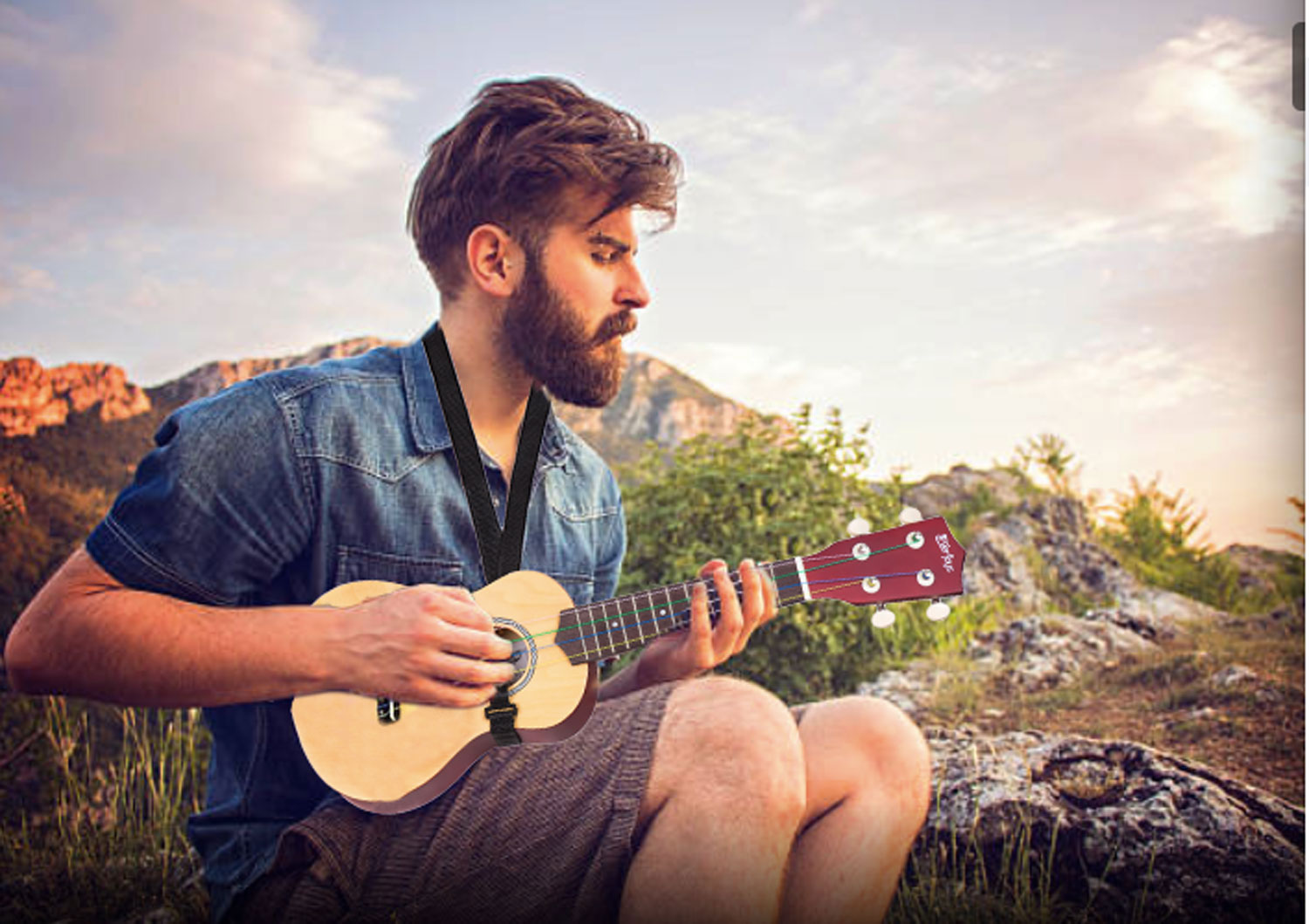 Sopran Ukulele Anfänger Pack-21 Zoll mit Gig Bag Songbook Digital Tuner